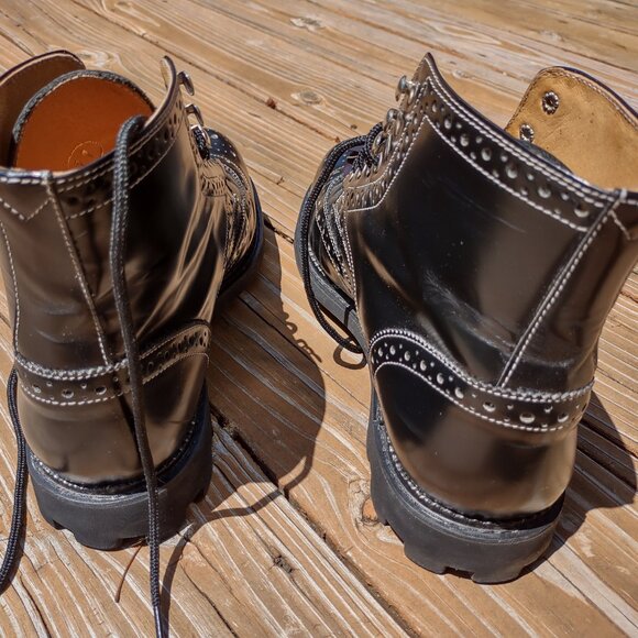 Vintage John Fluevog angels brogue boots Men's 11, Women's 12 - Picture 5 of 9